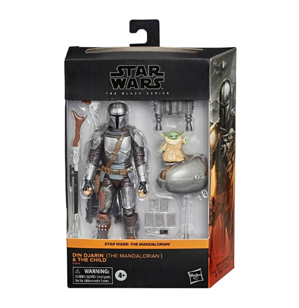 Figurine Star Wars Mandalorian - Din Djarin And The Child Black Series 15cm