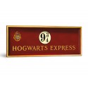 Réplique Harry Potter - Panneau Voie 9 3/4 Poudlard Express 56x20 cm