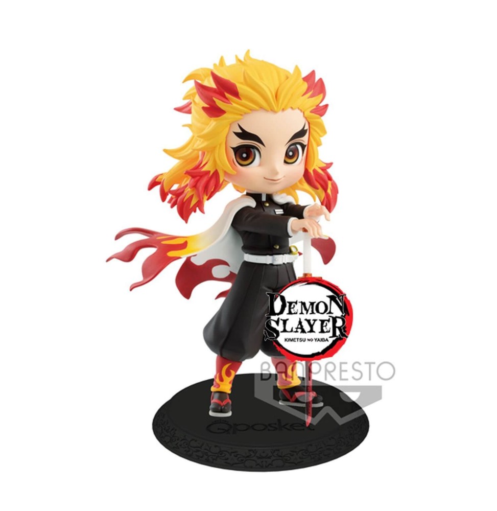 Figurine Demon Slayer Kimetsu No Yaiba - Kyojuro Rengoku Ver A Q Posket 14cm