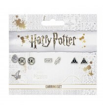 Boucles D'oreilles Harry Potter - Set 3 Paires Platform 9 3/4, Letter, Deathly Hallows