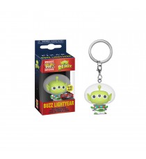 Porte Clé Disney Pixar - Alien As Buzz Glow In The Dark Exclu Pocket Pop 4cm