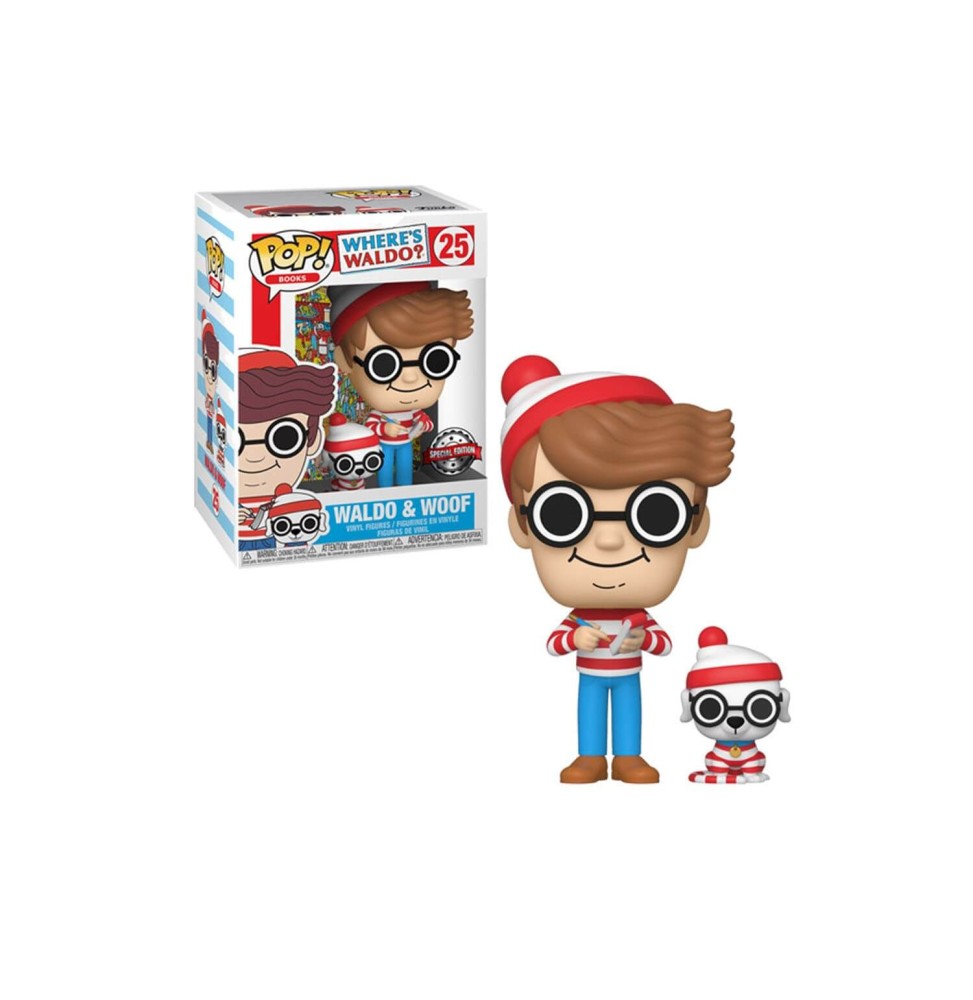 Figurine Où Est Charlie - Waldo & Woof Exclu Pop 10cm