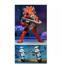 Figurine TMNT Tortues Ninja Cartoon - 3-Pack Infantryman Triceraton & Roadkill Rod 18cm