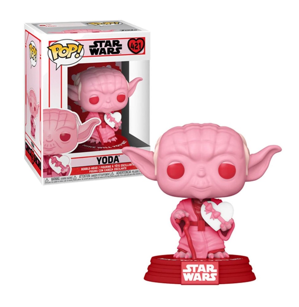 Figurine Star Wars - Valentines Yoda With Heart Pop 10cm