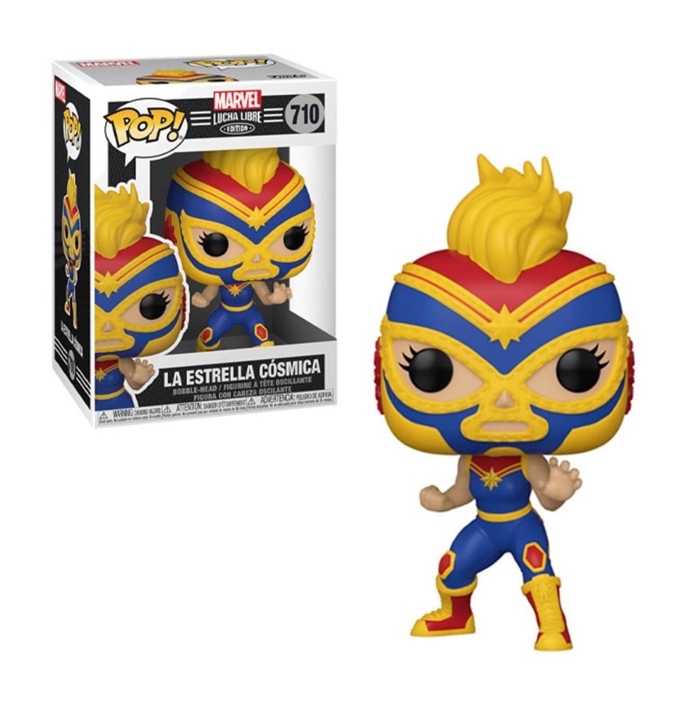 Figurine Marvel - Luchadores Captain Marvel Pop 10cm