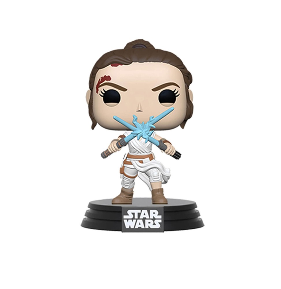 Figurine Star Wars Episode 9 - Rey W/2 Light Sabers Pop 10cm