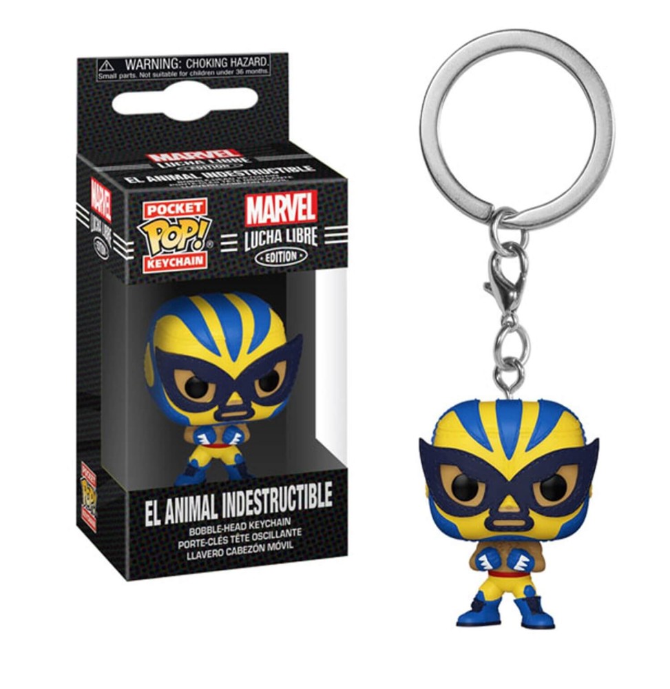 Porte Clé Marvel - Luchadores Wolverine Pocket Pop 4cm