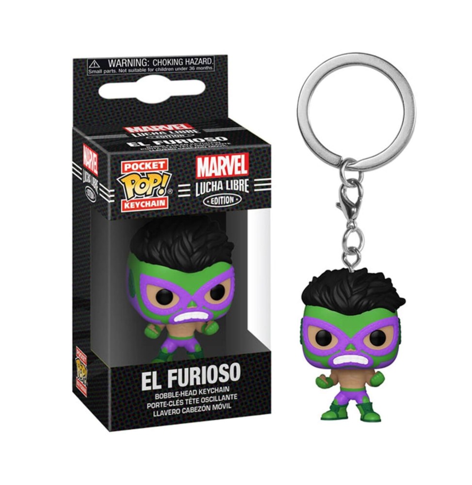 Porte Clé Marvel - Luchadores Hulk Pop Pocket 4cm