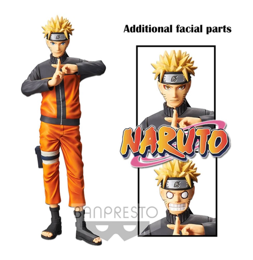 Figurine Naruto Shippuden - Uzumaki Naruto Grandista Nero Reproduction 27cm