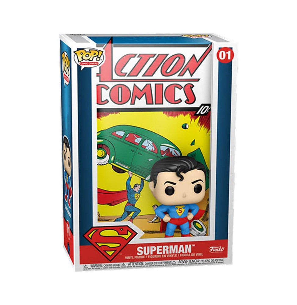 Figurine DC Comic Cover - Superman Action Comic Pop 10cm