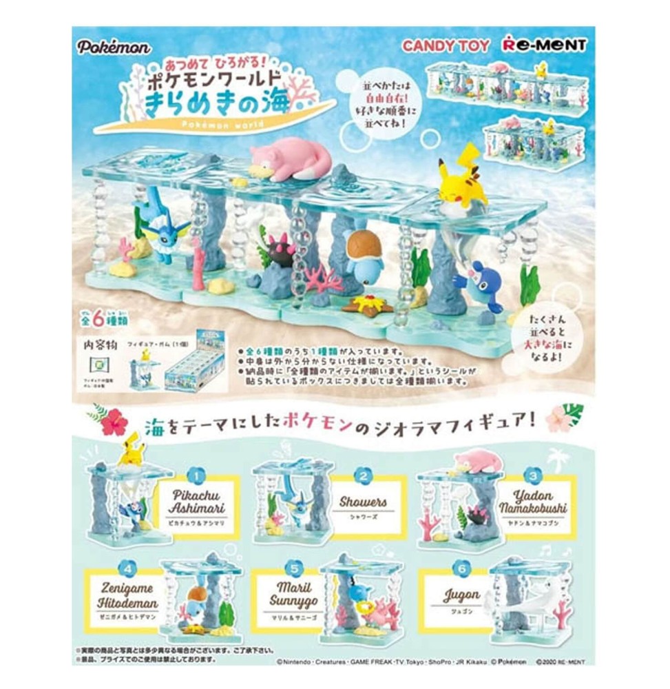 Set De 6 Figurines Pokemon World Ocean