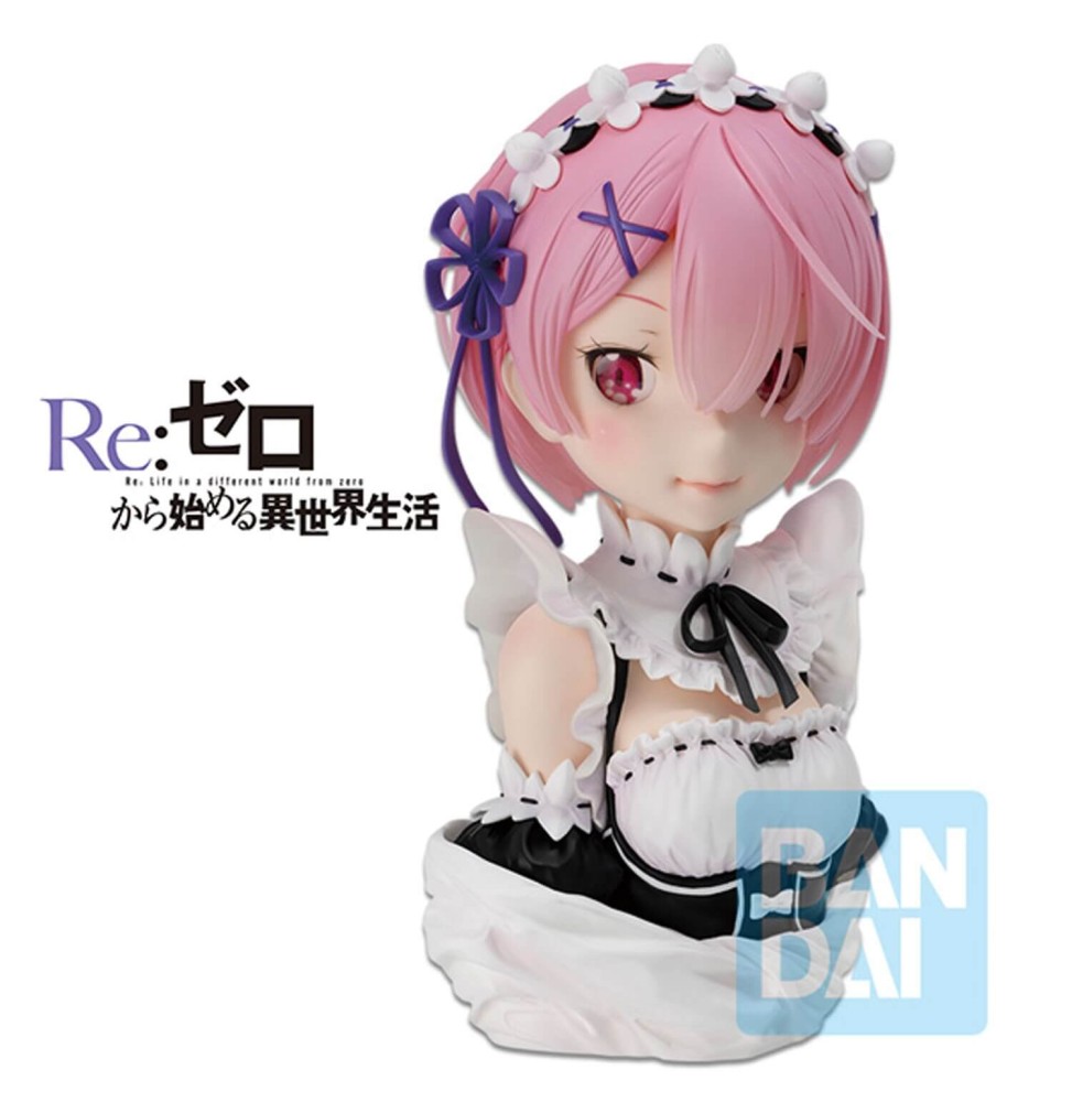 Figurine Re Zero - Ram Rejoice That There Are Lady On Each Arm Ichibansho 21cm