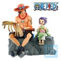 Figurine One Piece - Ace & Otama Memorial Vignette Ichibansho 20cm