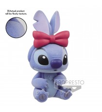 Figurine Disney Stitch & Angel - Stitch with Bow Fluffy Puffy 6cm