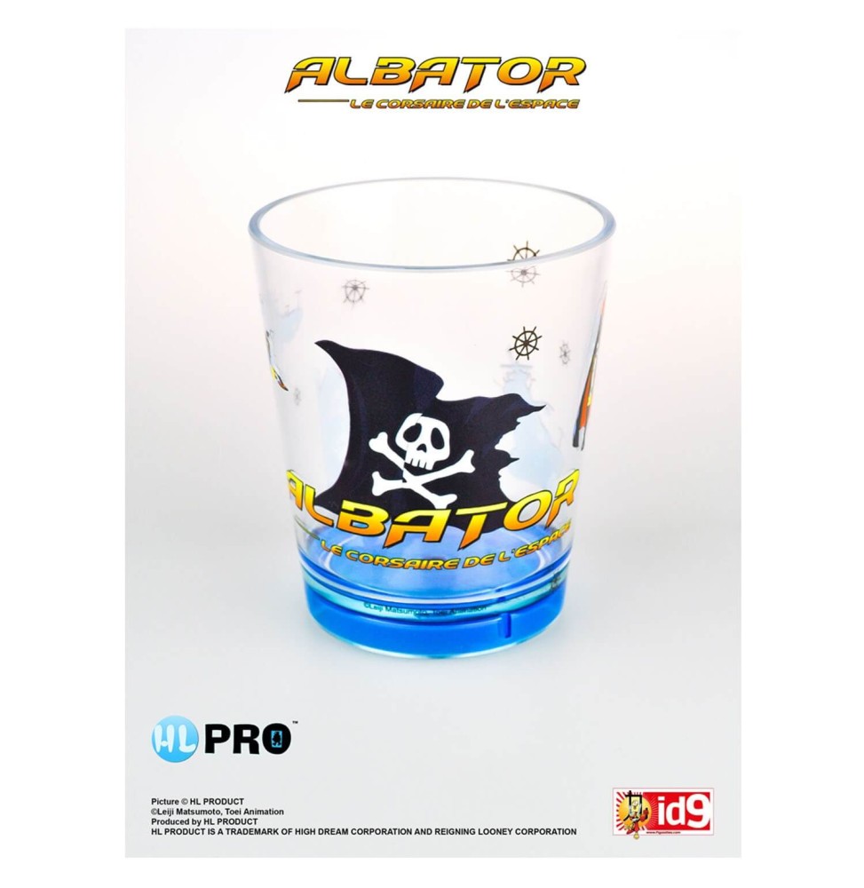 Verre Plastique Albator - Drapeau Couleur Aléatoire