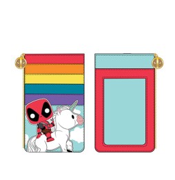 Porte Carte Marvel - Deadpool 30Th Anniv Unicorn Rainbow