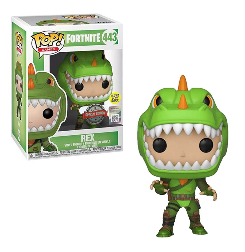 Figurine Fortnite - Rex GITD Exclu Pop 10cm