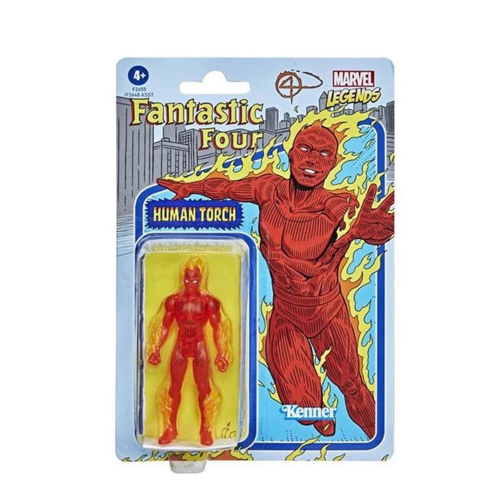 Figurine Marvel Fantastic Four - Human Torch Legends Retro 10cm