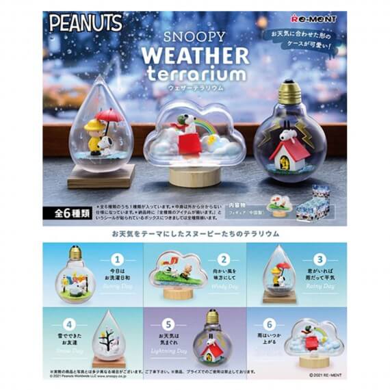 Set De 6 Boites Snoopy - Weather Terrarium 8cm