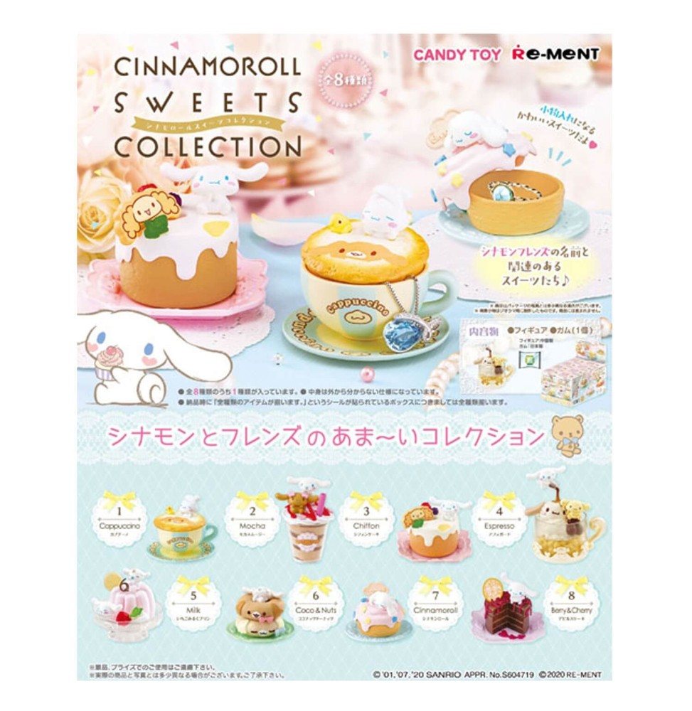 Set 6 Figurines Cinnamoroll Sweets Collection