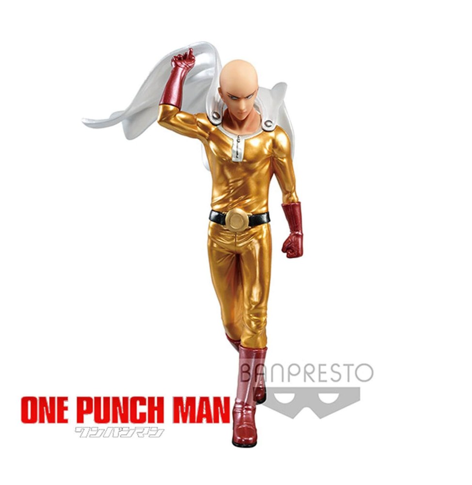 Figurine One Punch Man - Saitama Metalic Color DXF 20cm