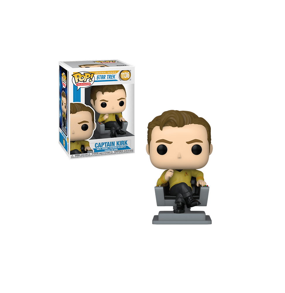 Figurine Star Trek - Cap Kirk In Chair Pop 10cm