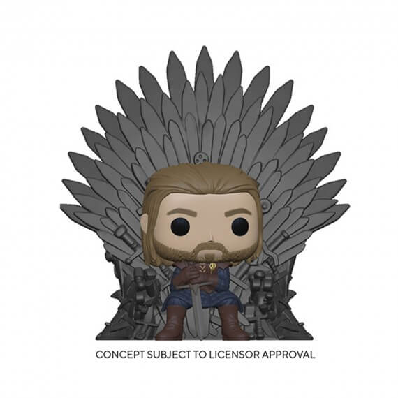 Figurine Game Of Thrones - Ned Stark On Throne Pop 10cm