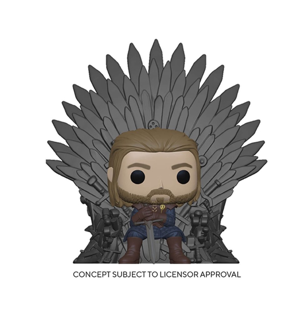 Figurine Game Of Thrones - Ned Stark On Throne Pop 10cm