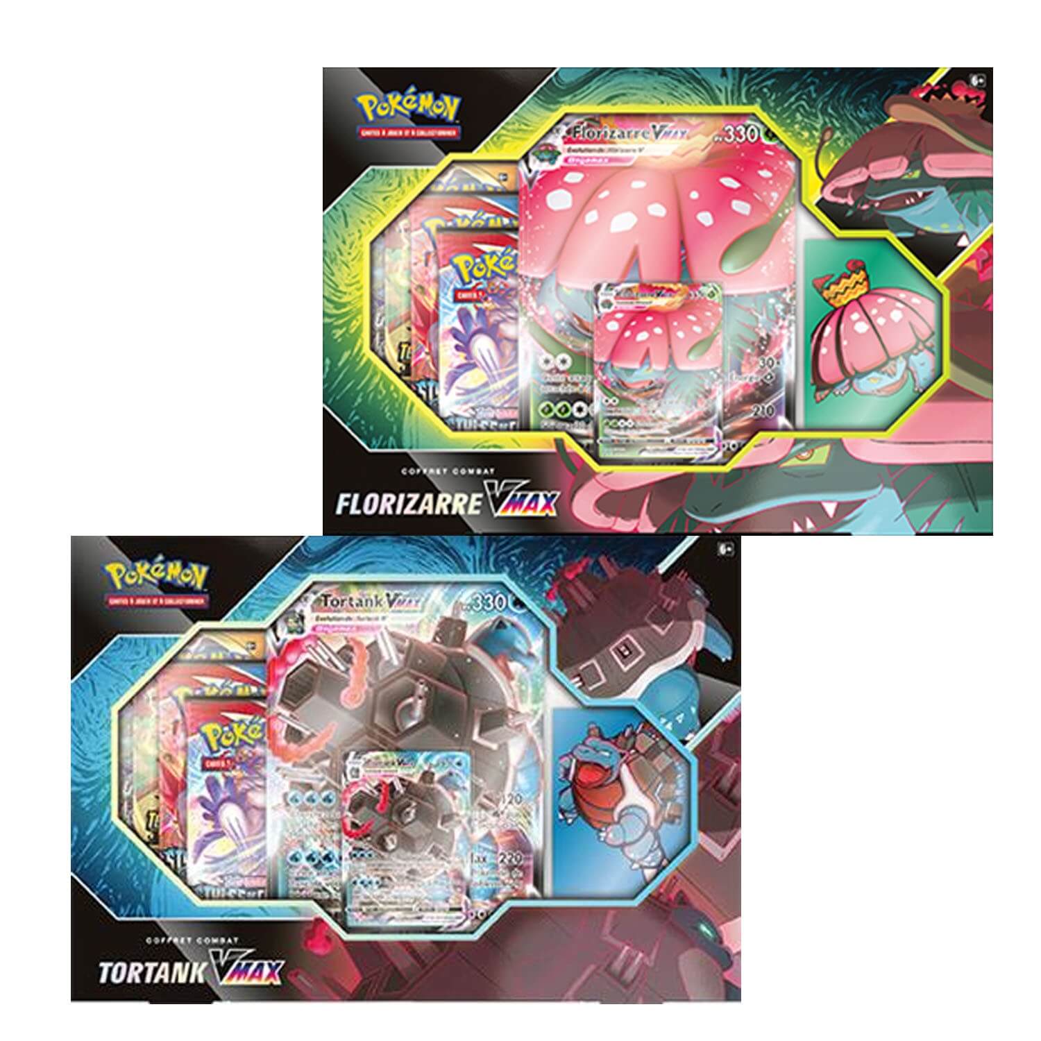 Coffret Pokemon Tortank Florizarre Vmax Modele Aleatoire