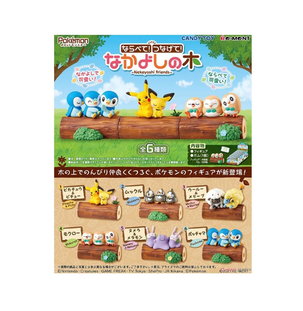 Set De 6 Figurines Pokemon Nakayoshi Friends