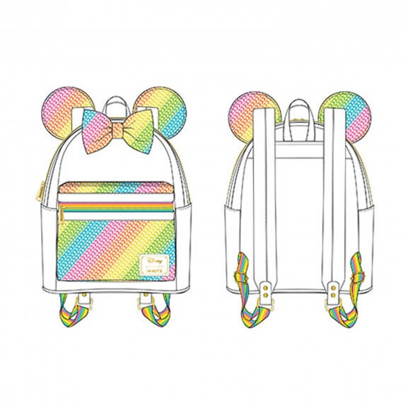 Mini Sac A Dos Disney - Sequin Rainbow Minnie