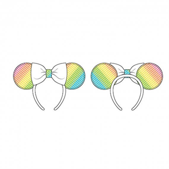 Serre-Tête Disney - Sequin Rainbow Minnie