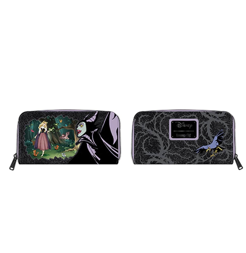 Portefeuille Disney - Villains Scene Malificent Sleeping Beauty Zip Around