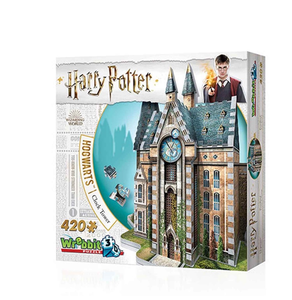 Puzzle 3D Harry Potter - Poudlard La Tour de l’horloge 420 Pièces