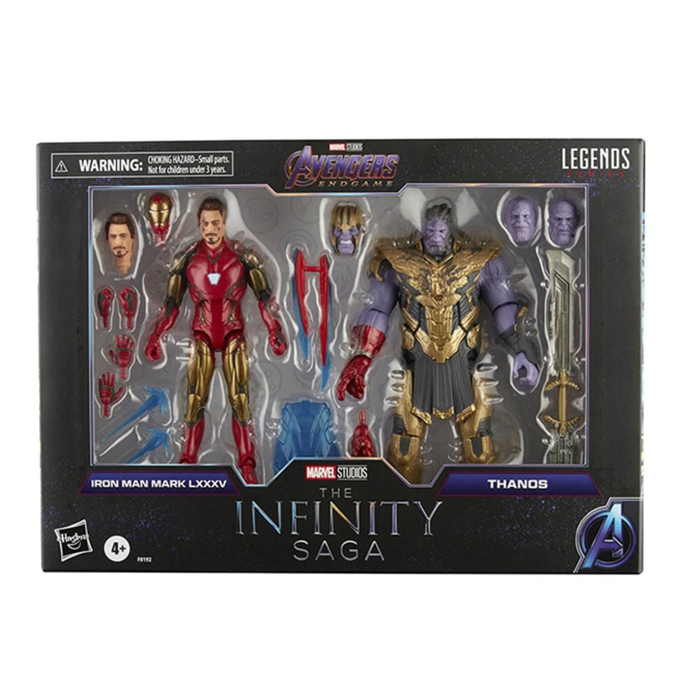 Figurine Marvel Legends Endgame - 2 Pack Iron Man Mark 85 Vs Thanos 15cm