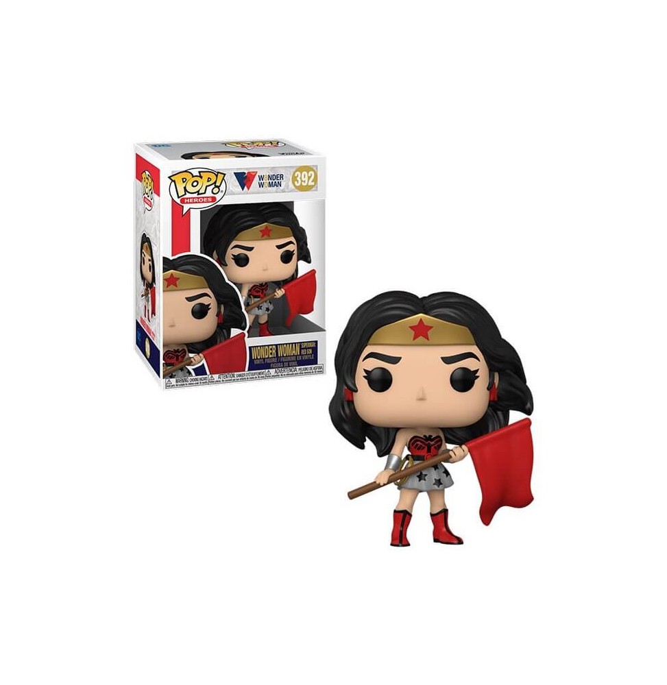 Figurine DC Wonder Woman 80Th - Wonder Woman Superman Red Son Pop 10cm