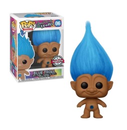 Figurine Trolls - Blue Troll Exclu Pop 10cm