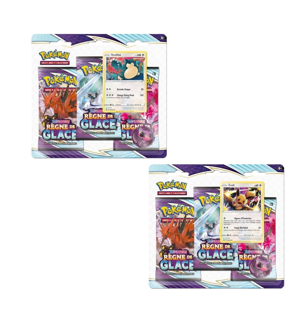 Pokemon - Pack 3 Boosters Epée et Bouclier Régne De Glace