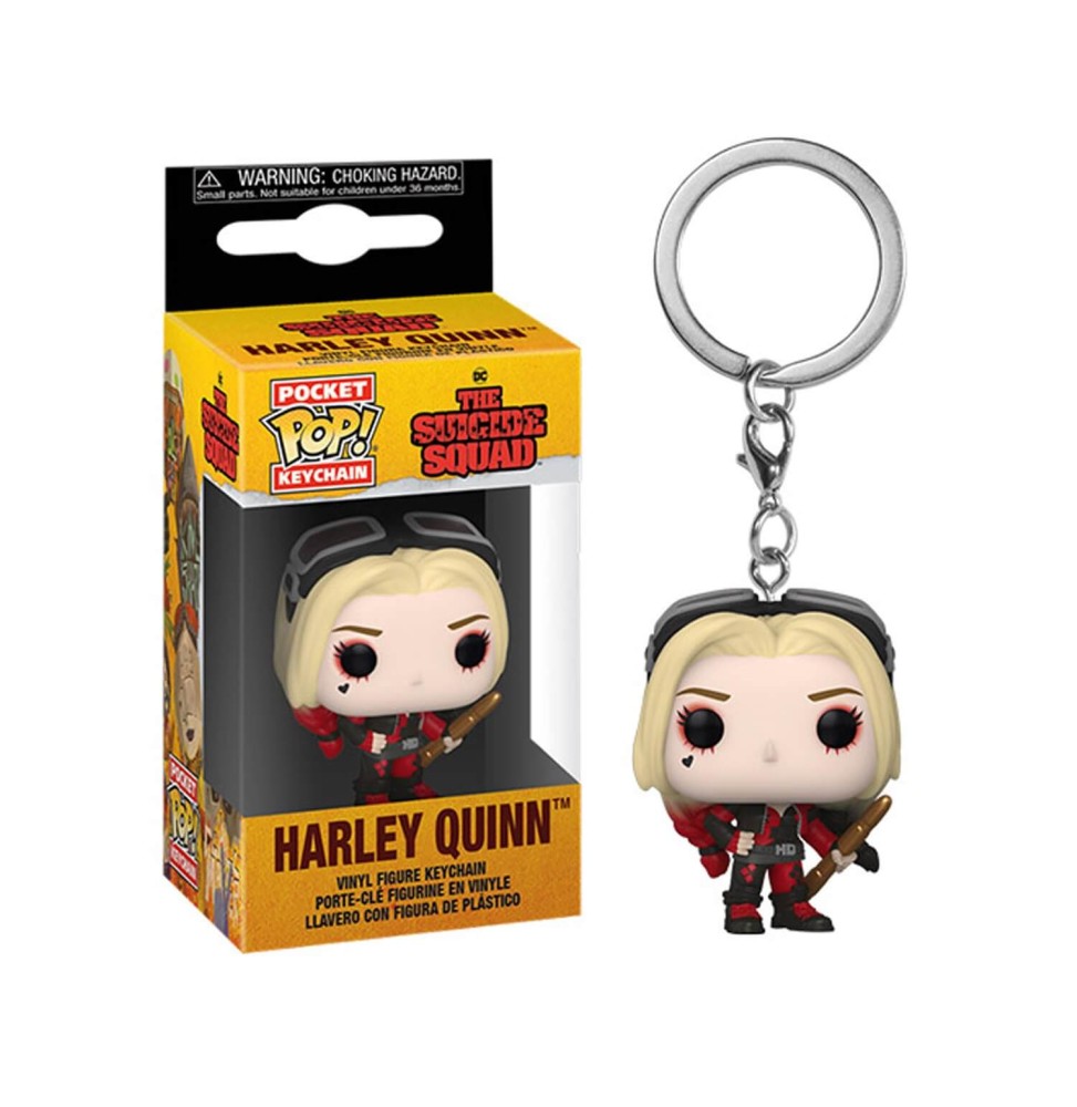 Porte Clé DC Suicide Squad 2021 - Harley Quinn Bodysuit Pocket Pop 4cm