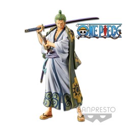 Figurine One Piece - Zoro Grandline Men Wanokuni Vol 2 DXF 17cm