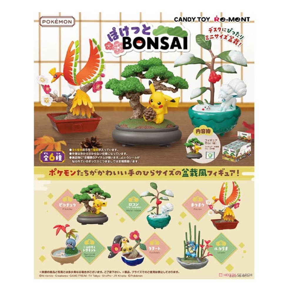 Set De 6 Figurines Pokemon Pocket Bonsai