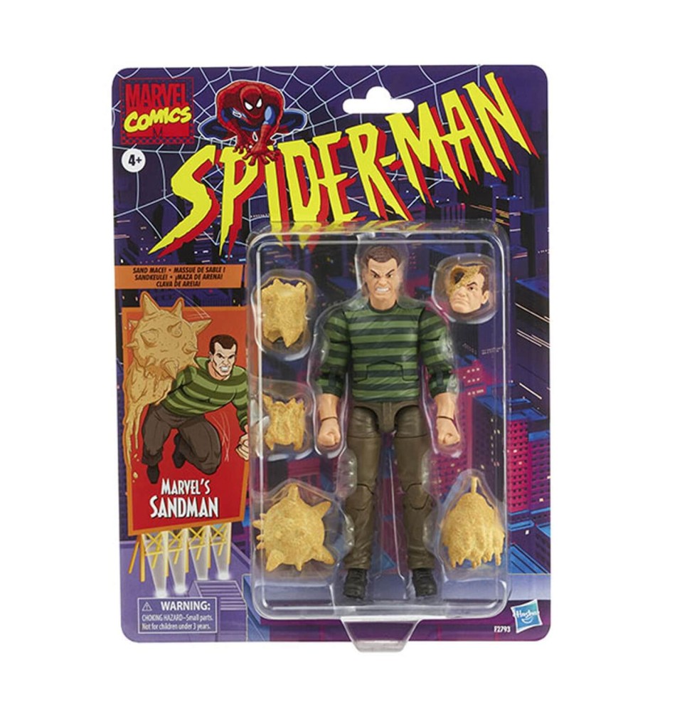 Figurine Marvel Legends - Retro Spider-Man Sandman 15cm