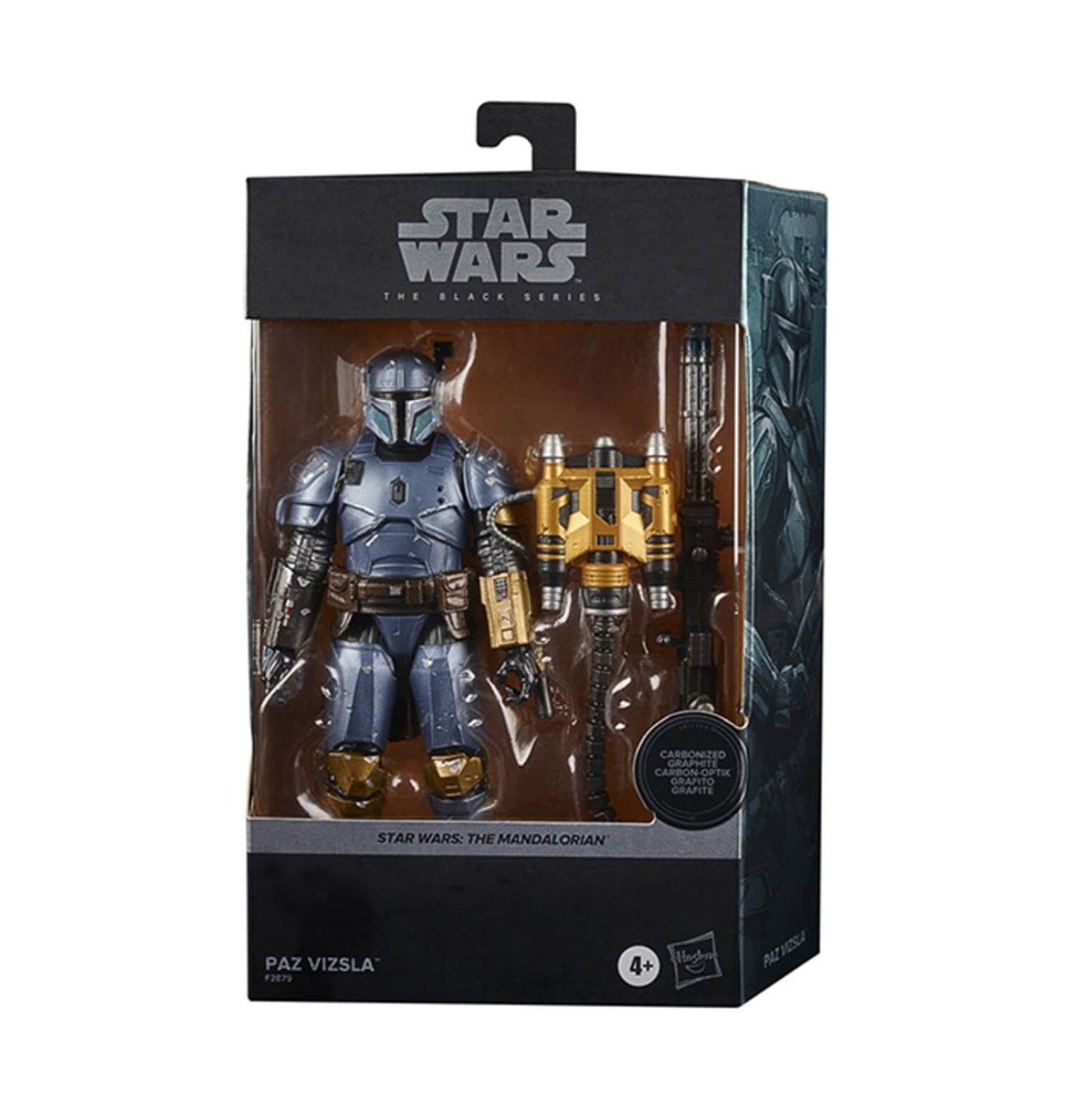 Figurine Star Wars Mandalorian - Paz Vizla Carbonized Black Series 15cm