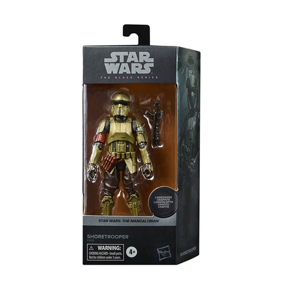 Figurine Star Wars Mandalorian - Shore Trooper Carbonized Black Series 15cm