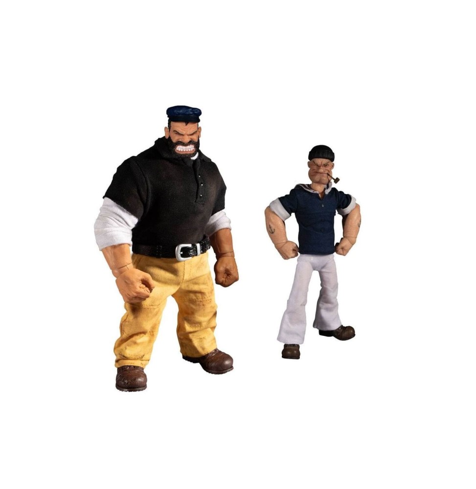 Figurine Popeye - Popeye Et Brutus Deluxe 2-Pack 18cm