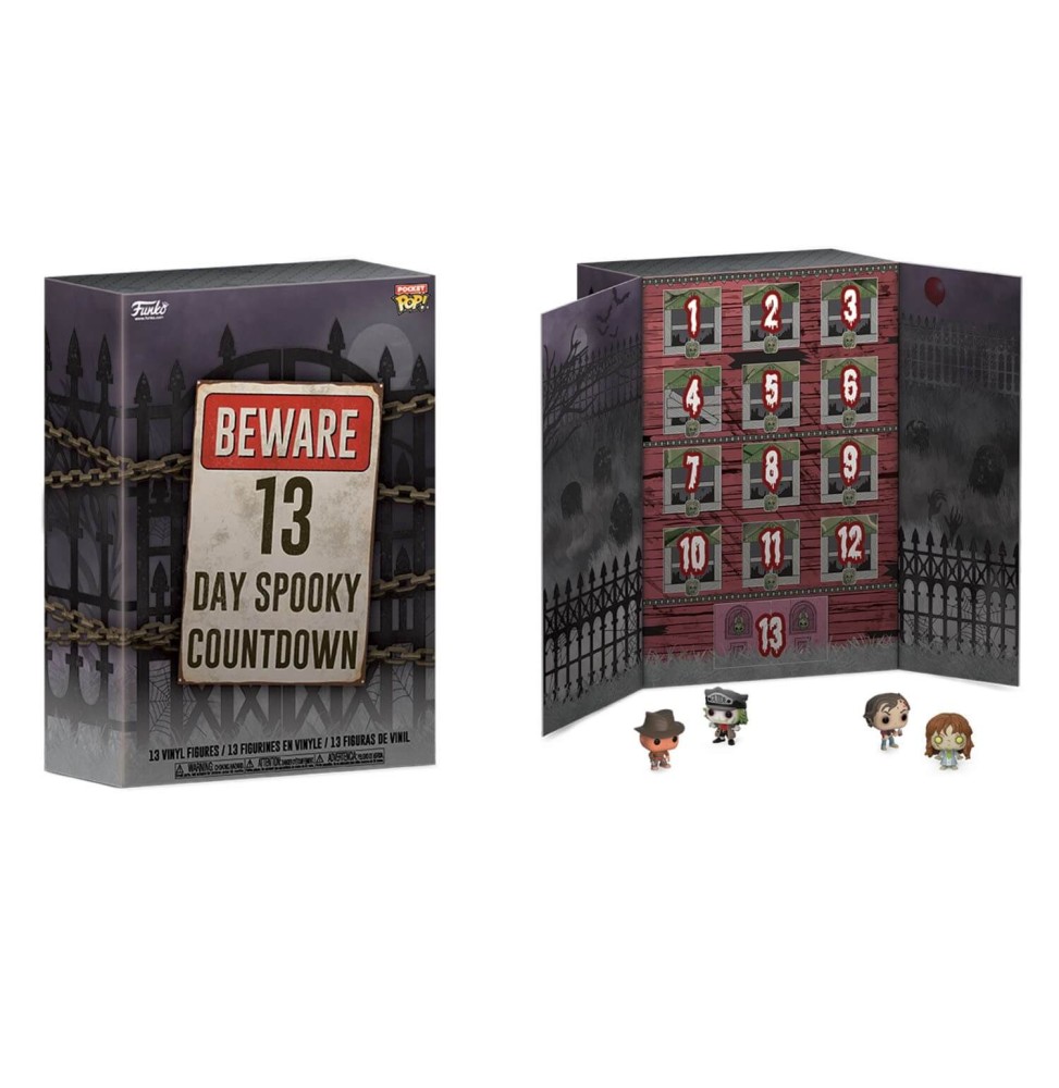 Calendrier Horror - Spooky Countdown Friday 13th Pocket Pop