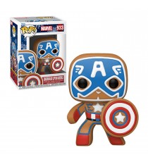 Figurine Marvel Holiday - Gingerbread Captain America Pop 10cm