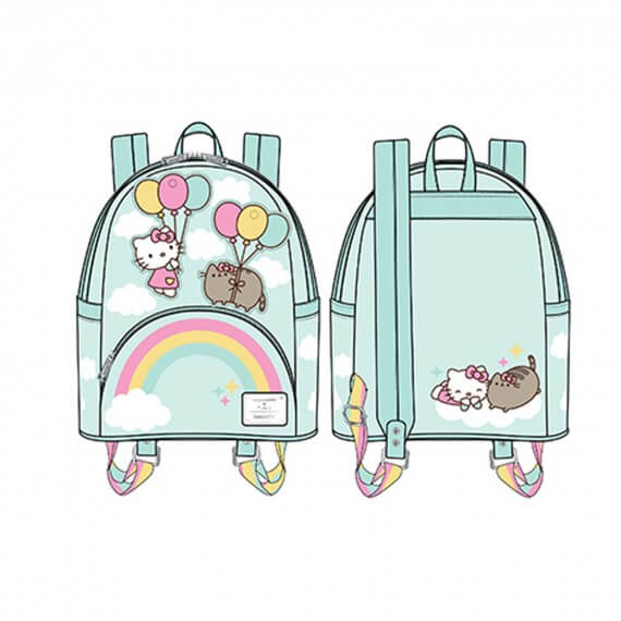 Mini Sac A Dos Hello Kitty - Pusheen X Balloons And Rainbow