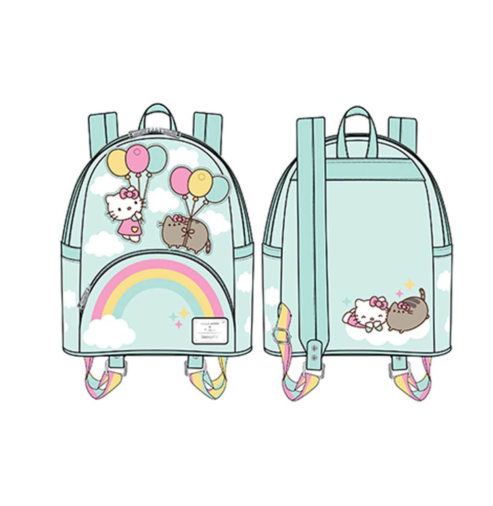 Mini Sac A Dos Hello Kitty - Pusheen X Balloons And Rainbow