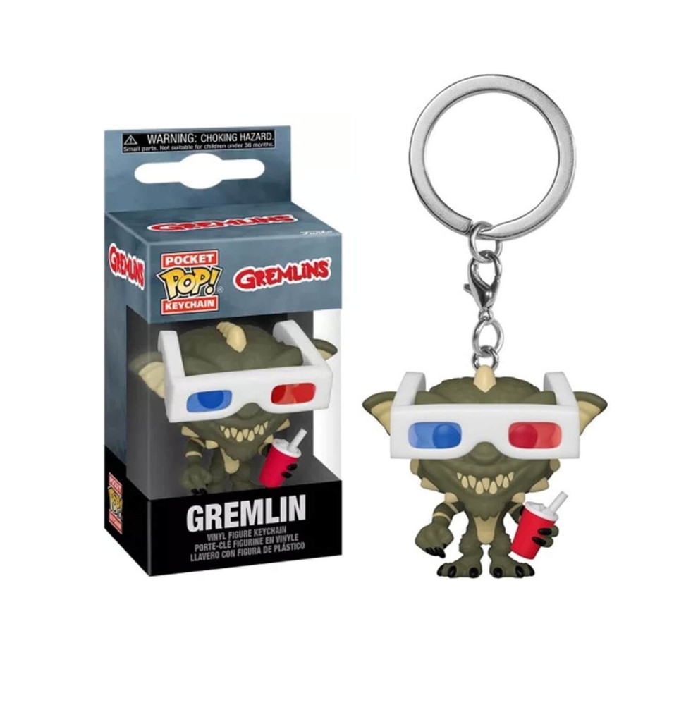 Porte Clé Gremlins - Gremlin W/3D Glasses Pocket Pop 4cm